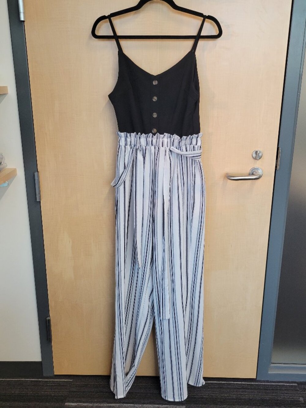 Stella Tweed Colorblock Sleeveless Jumpsuit